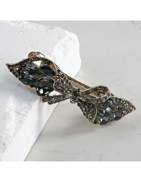 Klamra francuska kokarda z kryształkami Lolita Akcesoria