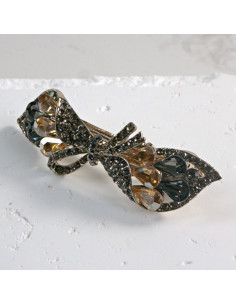 Klamra francuska kokarda z kryształkami Lolita Akcesoria 2