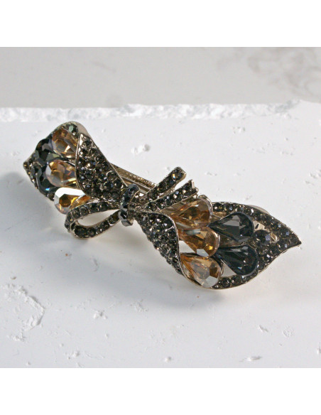 Klamra francuska kokarda z kryształkami Lolita Akcesoria