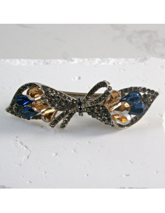 Klamra francuska kokarda z kryształkami Lolita Akcesoria