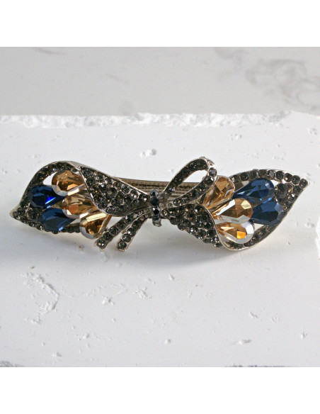 Klamra francuska kokarda z kryształkami Lolita Akcesoria