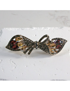 Klamra francuska kokarda z kryształkami Lolita Akcesoria