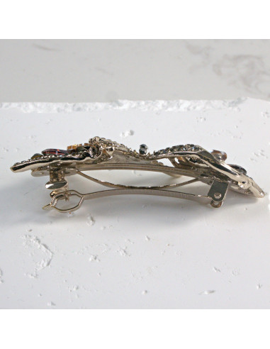 Klamra francuska kokarda z kryształkami Lolita...