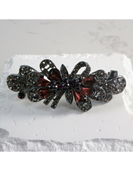 Klamra francuska kokarda z kryształkami Lolita Akcesoria