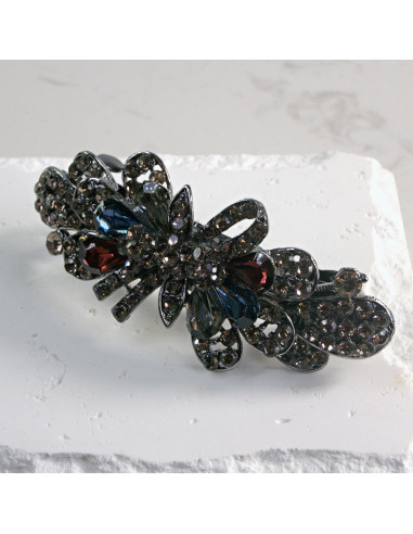 Klamra francuska kokarda z kryształkami Lolita...