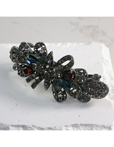 Klamra francuska kokarda z kryształkami Lolita Akcesoria