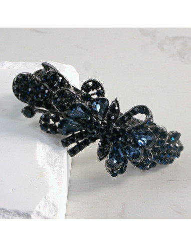 Klamra francuska kokarda z kryształkami Lolita...