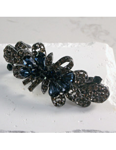 Klamra francuska kokarda z kryształkami Lolita Akcesoria 2