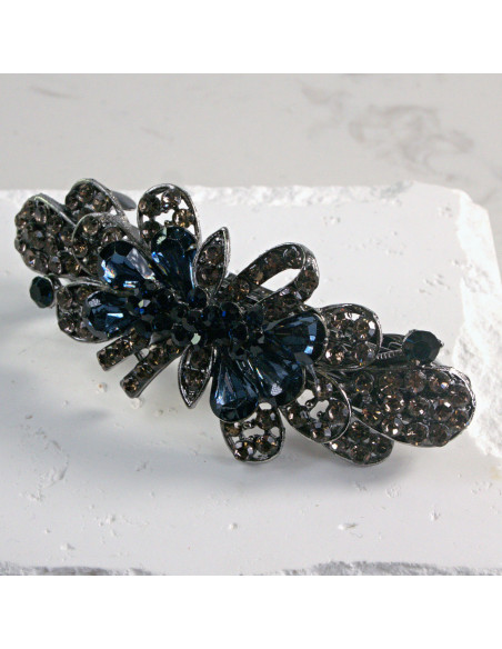 Klamra francuska kokarda z kryształkami Lolita Akcesoria