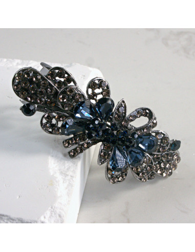 Klamra francuska kokarda z kryształkami Lolita...