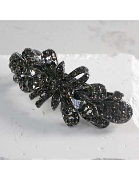 Klamra francuska kokarda z kryształkami Lolita Akcesoria