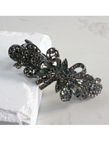 Klamra francuska kokarda z kryształkami Lolita...