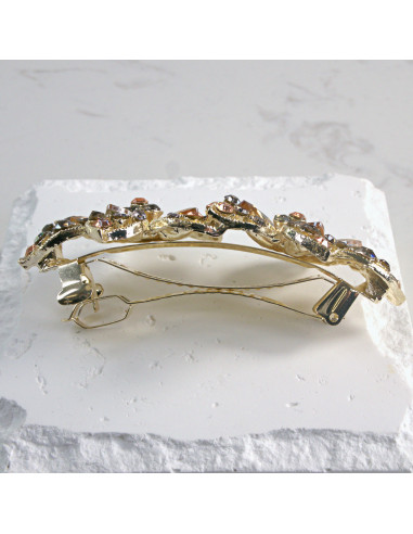 Klamra francuska dwa duże kwiaty Lolita Akcesoria