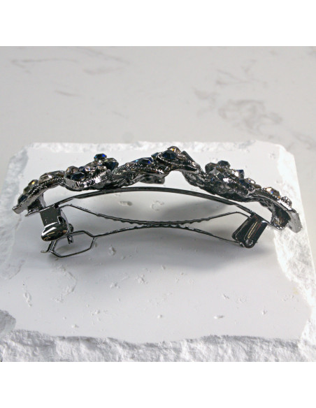 Klamra francuska dwa duże kwiaty Lolita Akcesoria