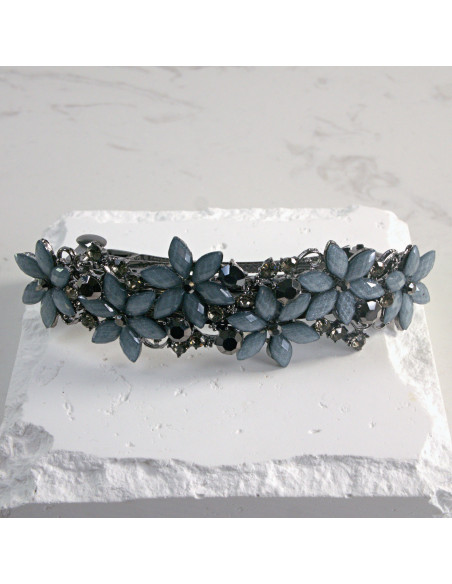 Klamra francuska 6 kolorowych kwiatków Lolita Akcesoria