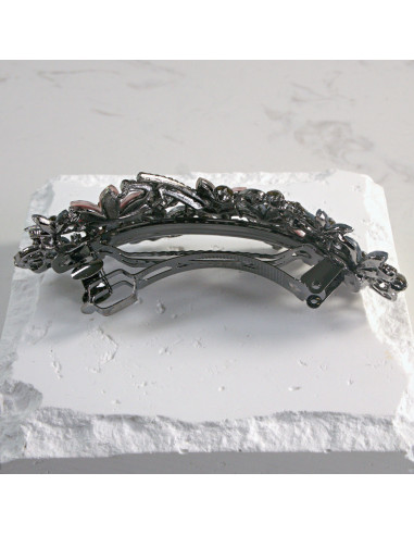 Klamra francuska kolorowe kwiatki Lolita Akcesoria