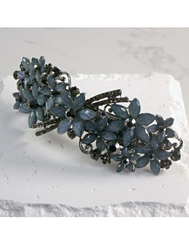 Klamra francuska kolorowe kwiatki Lolita Akcesoria