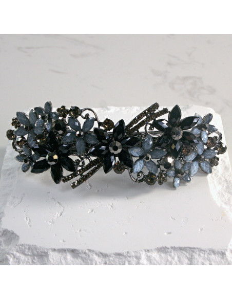 Klamra francuska kolorowe kwiatki Lolita Akcesoria