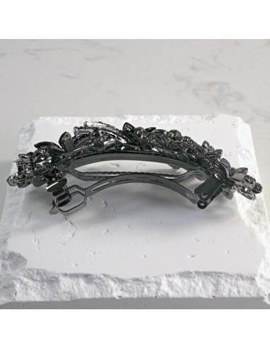 Klamra francuska kolorowe kwiatki Lolita Akcesoria