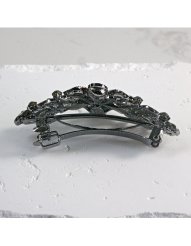 Klamra francuska kwiat z kryształkami i...