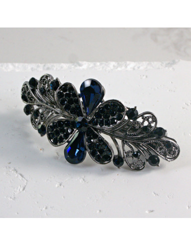 Klamra francuska kwiat z kryształkami i...