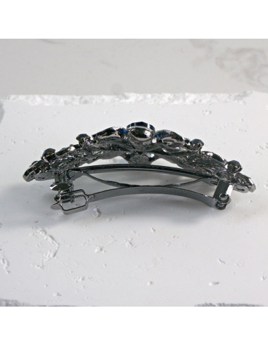 Klamra francuska kwiat z kryształkami i...