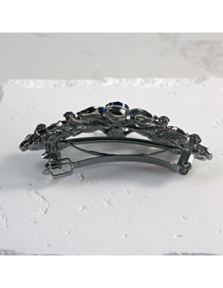 Klamra francuska kwiat z kryształkami i kamieniami Lolita Akcesoria