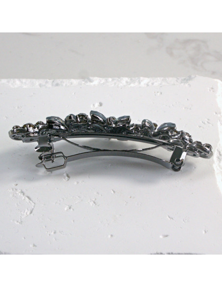 Klamra francuska 3 kwiatki z kamieni Lolita Akcesoria