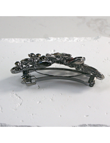 Klamra francuska kwiat z cekinami i kryształki Lolita Akcesoria