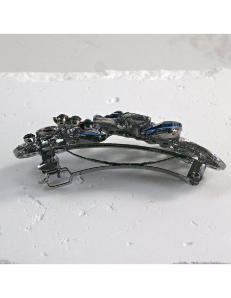 Klamra francuska kwiat z cekinami i kryształki Lolita Akcesoria