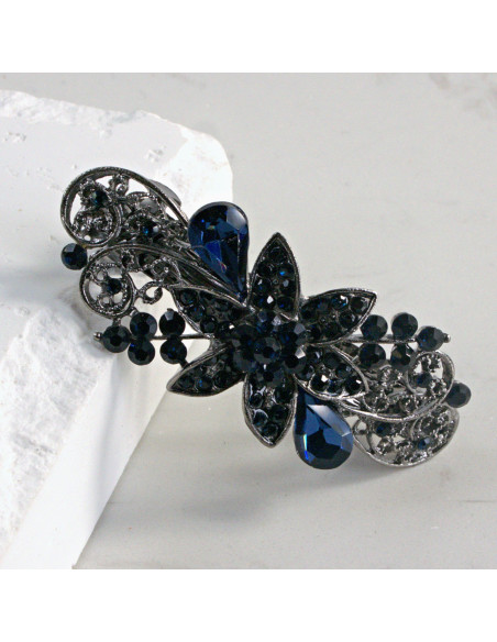 Klamra francuska kwiat z cekinami i kryształki Lolita Akcesoria