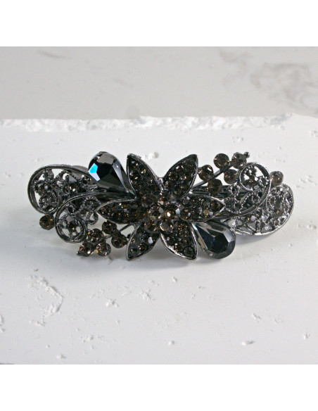 Klamra francuska kwiat z cekinami i kryształki Lolita Akcesoria