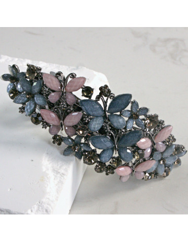 Klamra francuska motyle i kwiatki Lolita Akcesoria