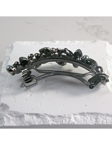 Klamra francuska półkwiatki z cekinami i kryształkami Lolita Akcesoria