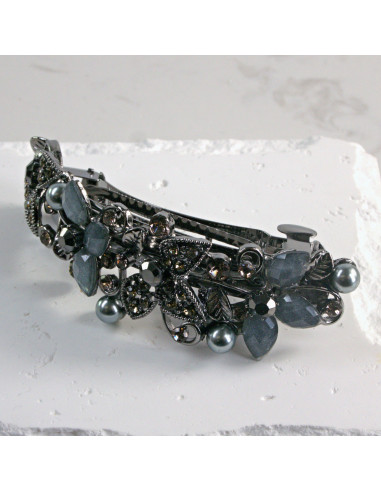 Klamra francuska półkwiatki z cekinami i...