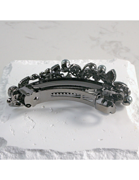 Klamra francuska półkwiatki z cekinami i kryształkami Lolita Akcesoria