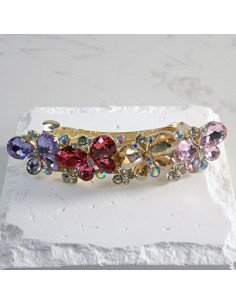 Klamra francuska 4 motyle kryształki Lolita Akcesoria