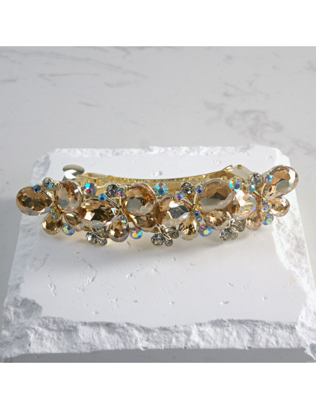 Klamra francuska 4 motyle kryształki Lolita Akcesoria