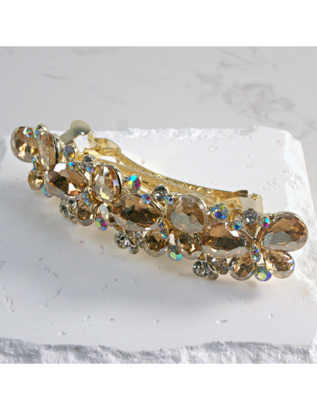 Klamra francuska 4 motyle kryształki Lolita Akcesoria