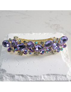 Klamra francuska 4 motyle kryształki Lolita Akcesoria