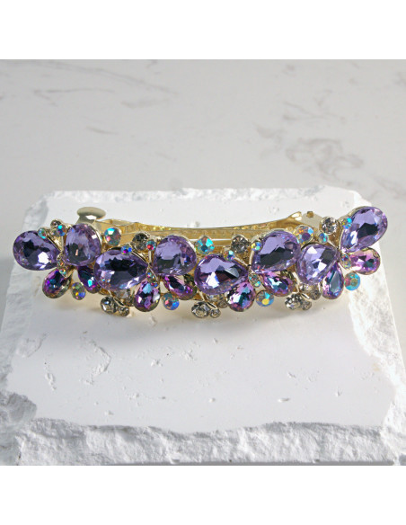 Klamra francuska 4 motyle kryształki Lolita Akcesoria