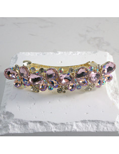 Klamra francuska 4 motyle kryształki Lolita Akcesoria