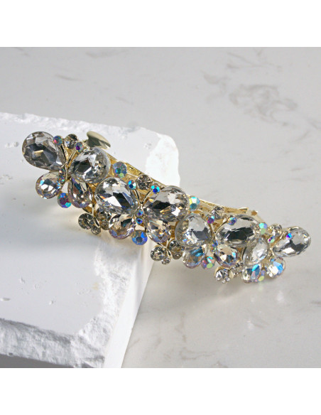 Klamra francuska 4 motyle kryształki Lolita Akcesoria