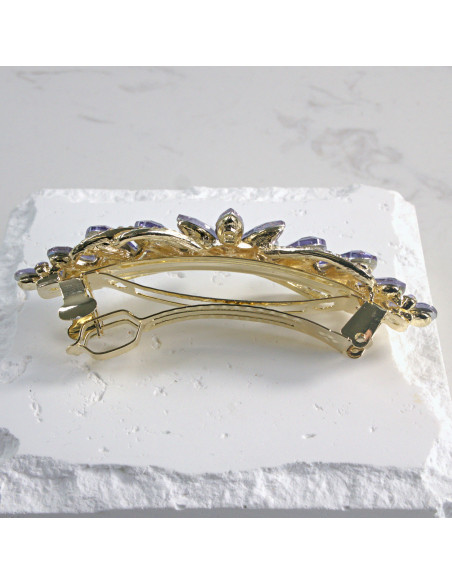 Klamra francuska kwiatek z kryształkami Lolita Akcesoria