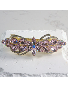 Klamra francuska kwiatek z kryształkami Lolita Akcesoria