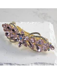 Klamra francuska kwiatek z kryształkami Lolita Akcesoria 2