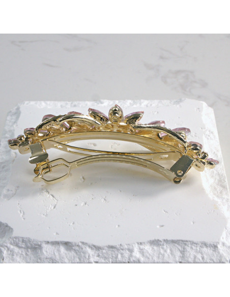 Klamra francuska kwiatek z kryształkami Lolita Akcesoria