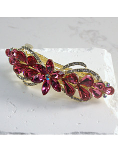 Klamra francuska kwiatek z kryształkami Lolita Akcesoria 2