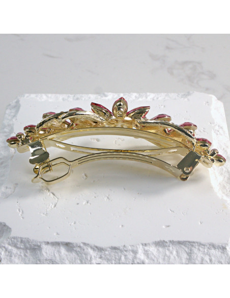 Klamra francuska kwiatek z kryształkami Lolita Akcesoria