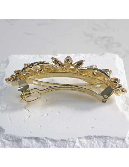 Klamra francuska kwiatek z kryształkami Lolita Akcesoria